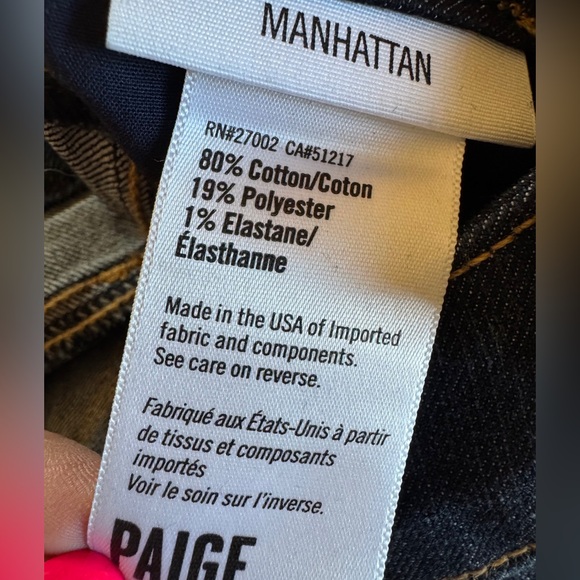Paige manhattan bootcut jeans in leyland size 25 - Picture 5 of 6